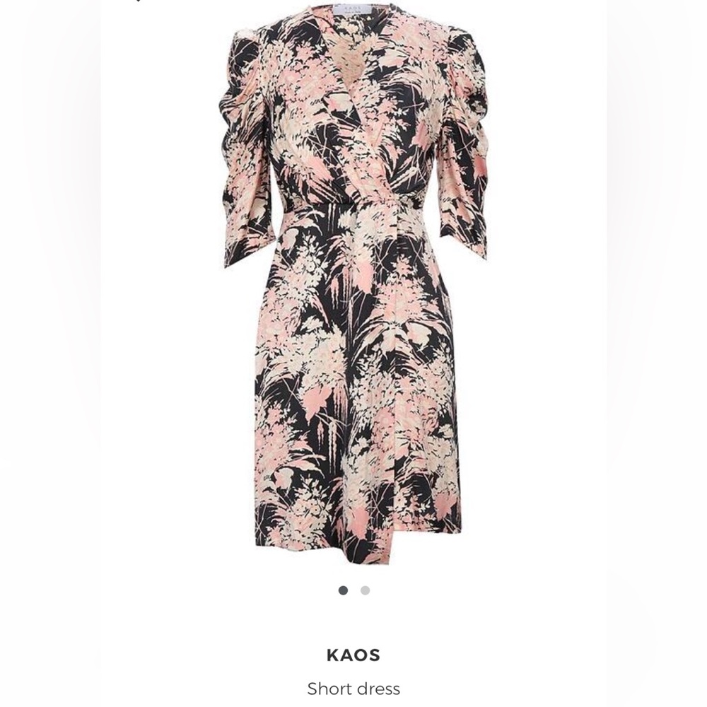 Kaos designer dress made in Italy. Viscose but feels like silk.